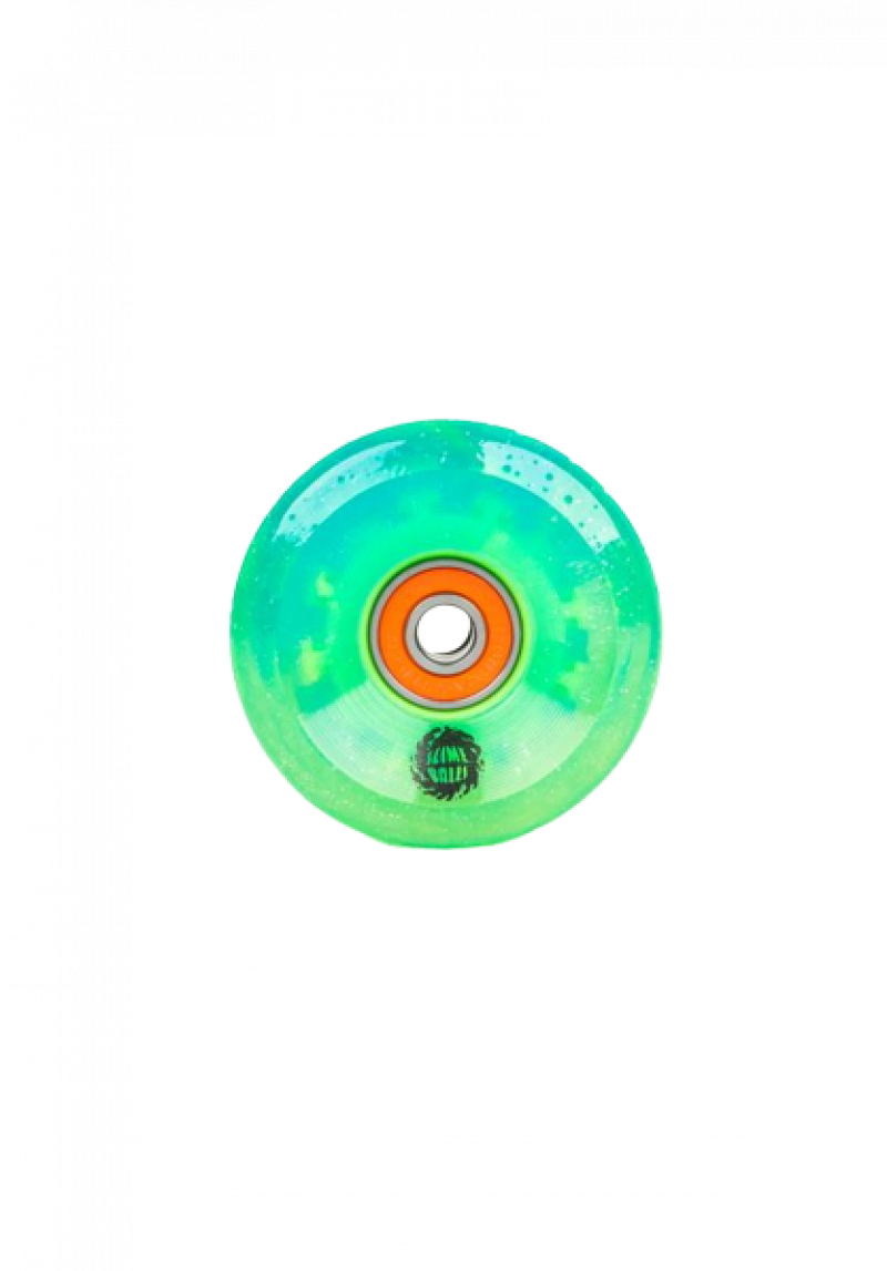 Slime Balls 60mm 78 a Light Ups LED Skateboard Wheels inkl. Kugellager (blue-green)